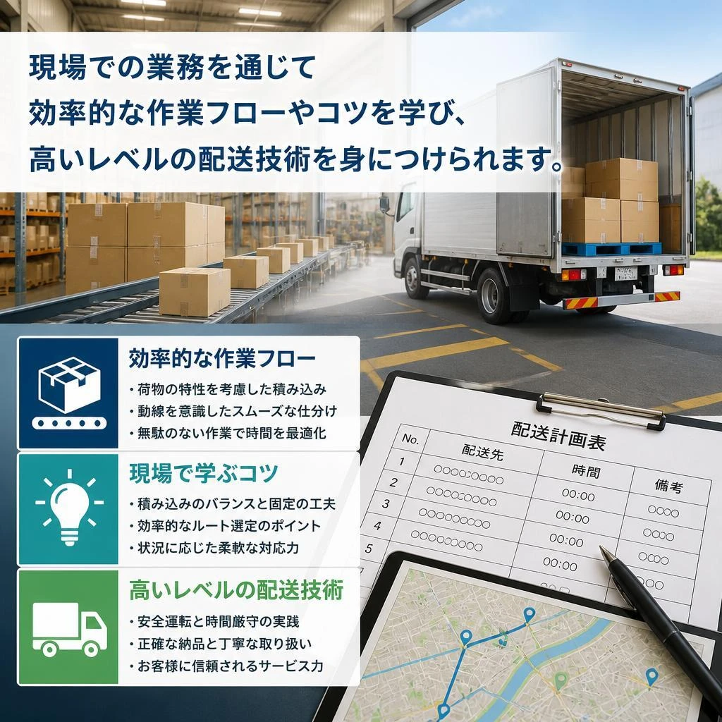 実践でスキルを磨く現場職