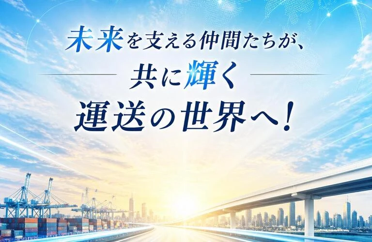 未来を支える仲間たちが、共に輝く運送の世界へ！