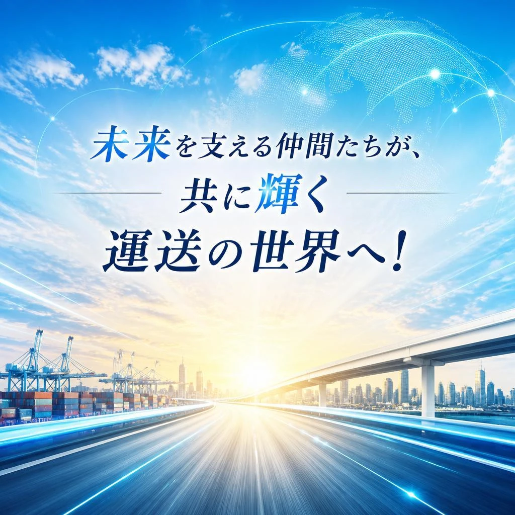未来を支える仲間たちが、共に輝く運送の世界へ！