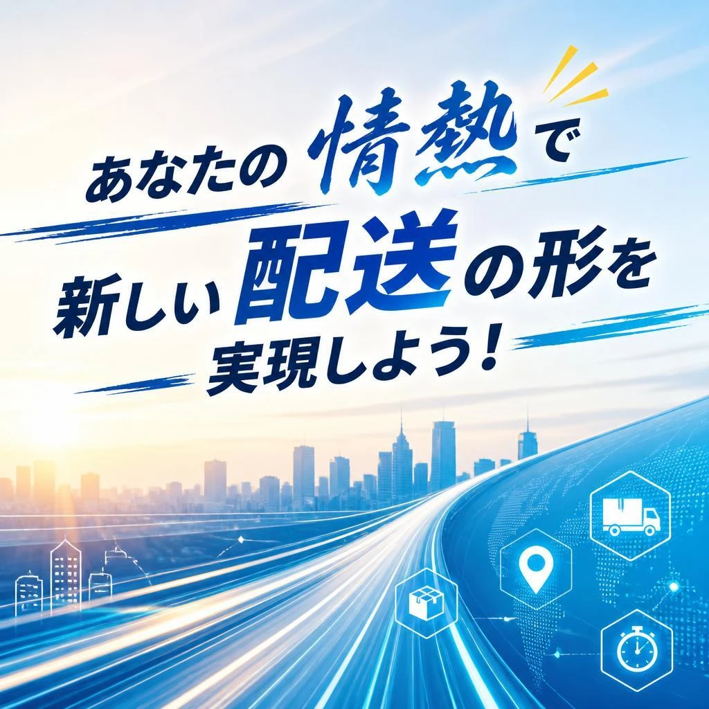 「あなたの情熱で新しい配送の形を実現しよう！」