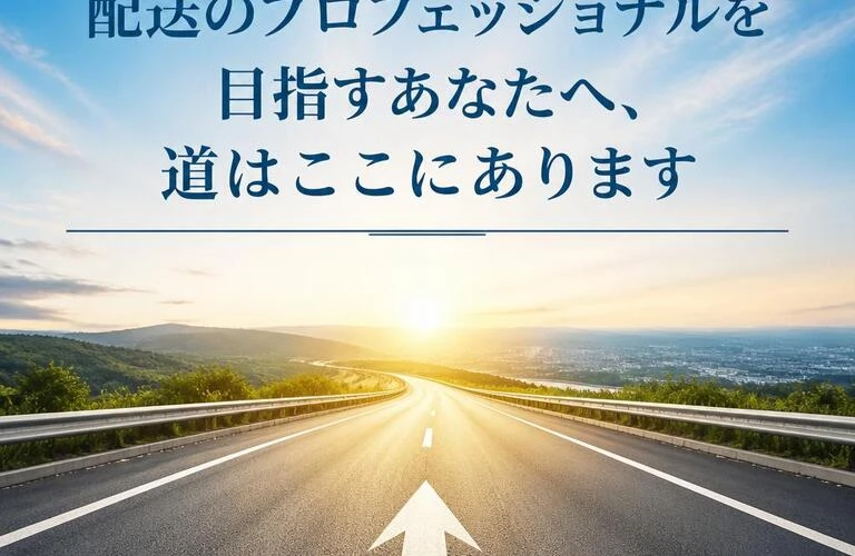 「配送のプロフェッショナルを目指すあなたへ、道はここにあります」