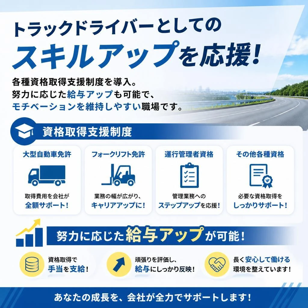 成長をサポートする資格取得支援
