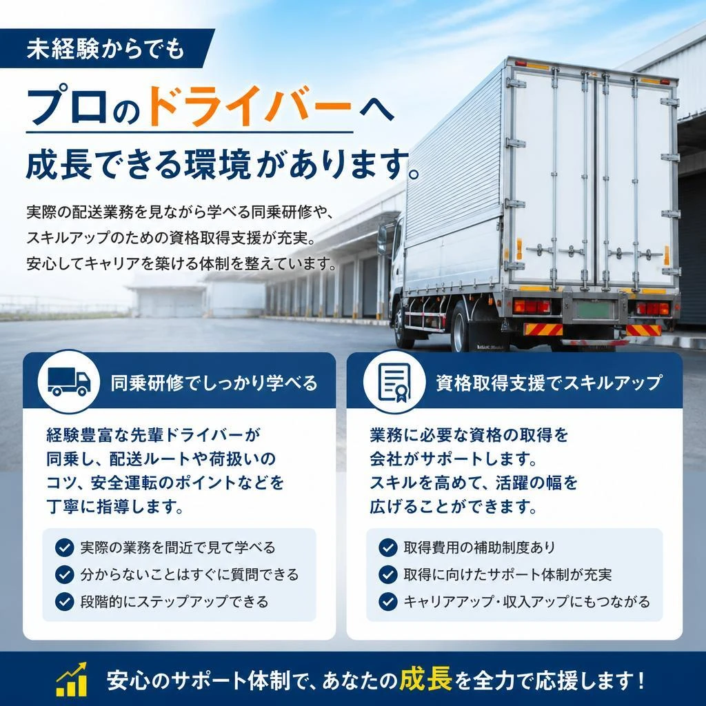 充実した研修制度で安心