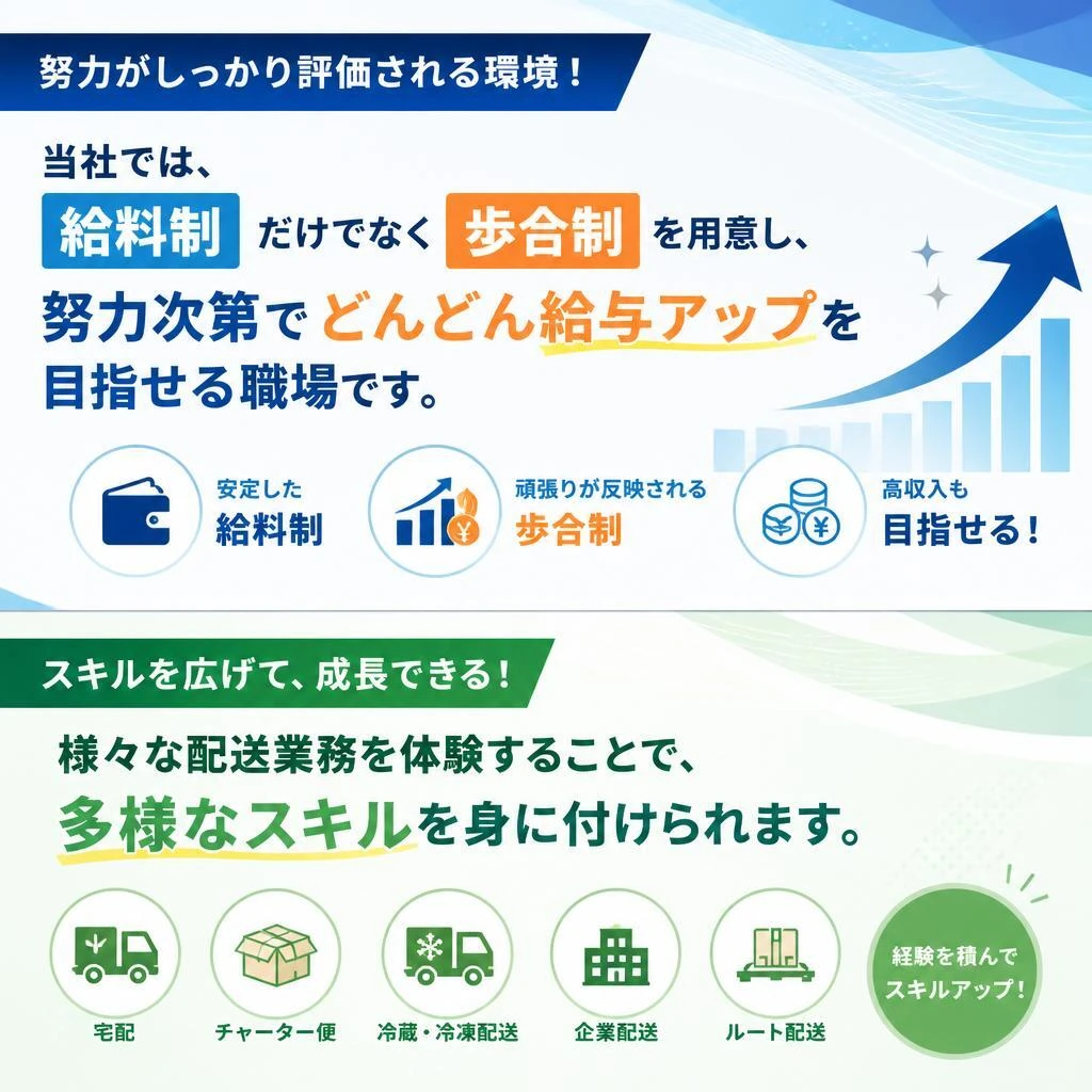 安定した給与とキャリアアップ