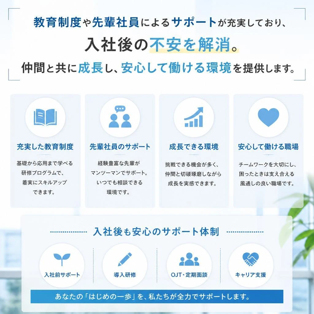 心強いチームサポート