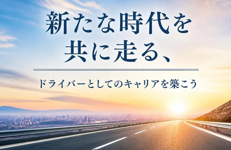 新たな時代を共に走る、ドライバーとしてのキャリアを築こう
