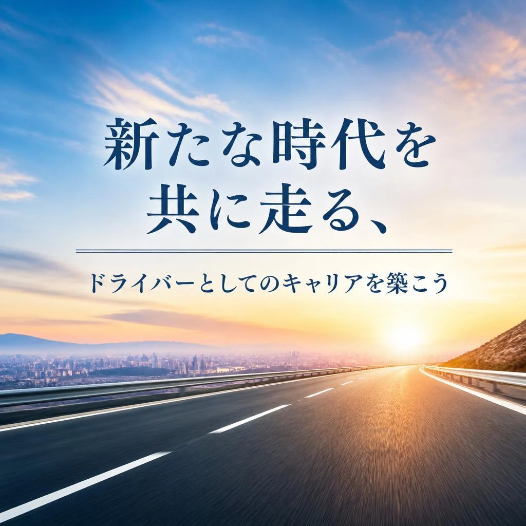 新たな時代を共に走る、ドライバーとしてのキャリアを築こう