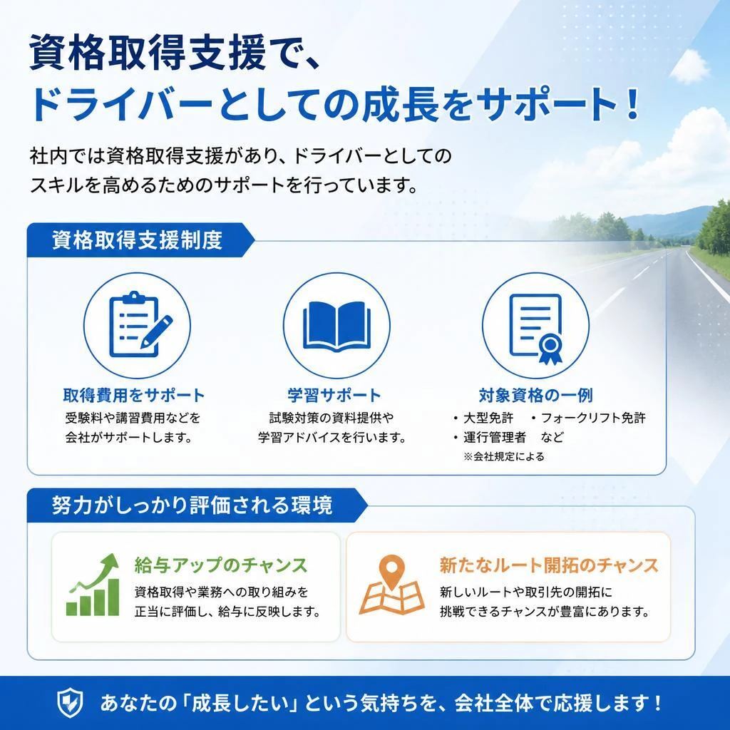 資格取得支援とキャリアアップ