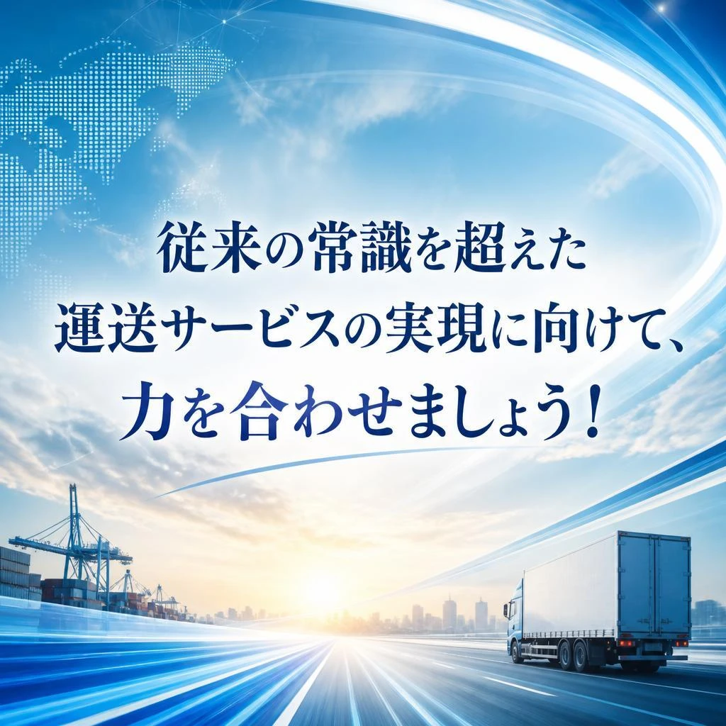 「従来の常識を超えた運送サービスの実現に向けて、力を合わせましょう！」