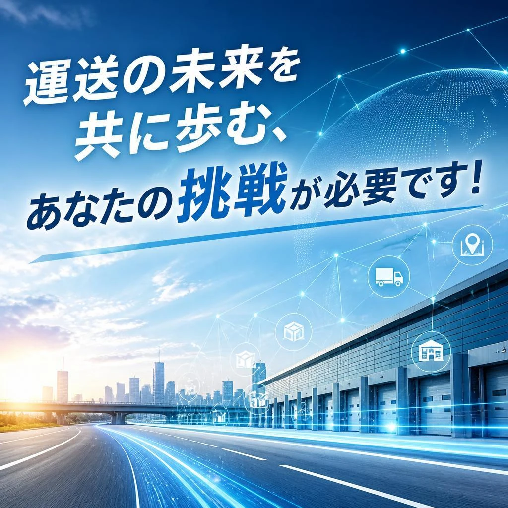 運送の未来を共に歩む、あなたの挑戦が必要です！
