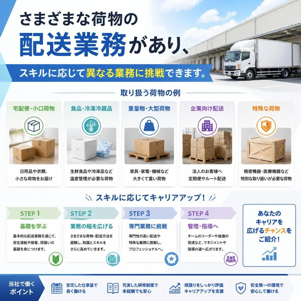 多様な配送業務
