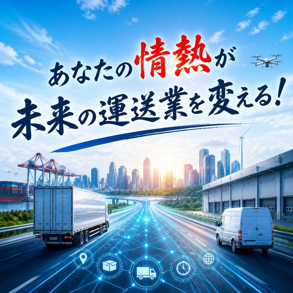 あなたの情熱が未来の運送業を変える！
